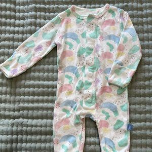 Watercolor organic CloudStretch magnetic footie
